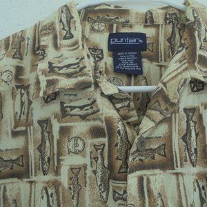 Hawaiian Shirt Puritan Medium 100% cotton